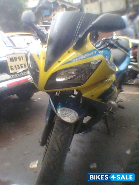 Yellow And Blue Yamaha YZF R15