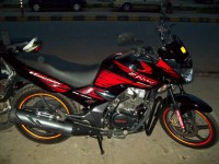 Spotts Black Red Honda Unicorn Sporty