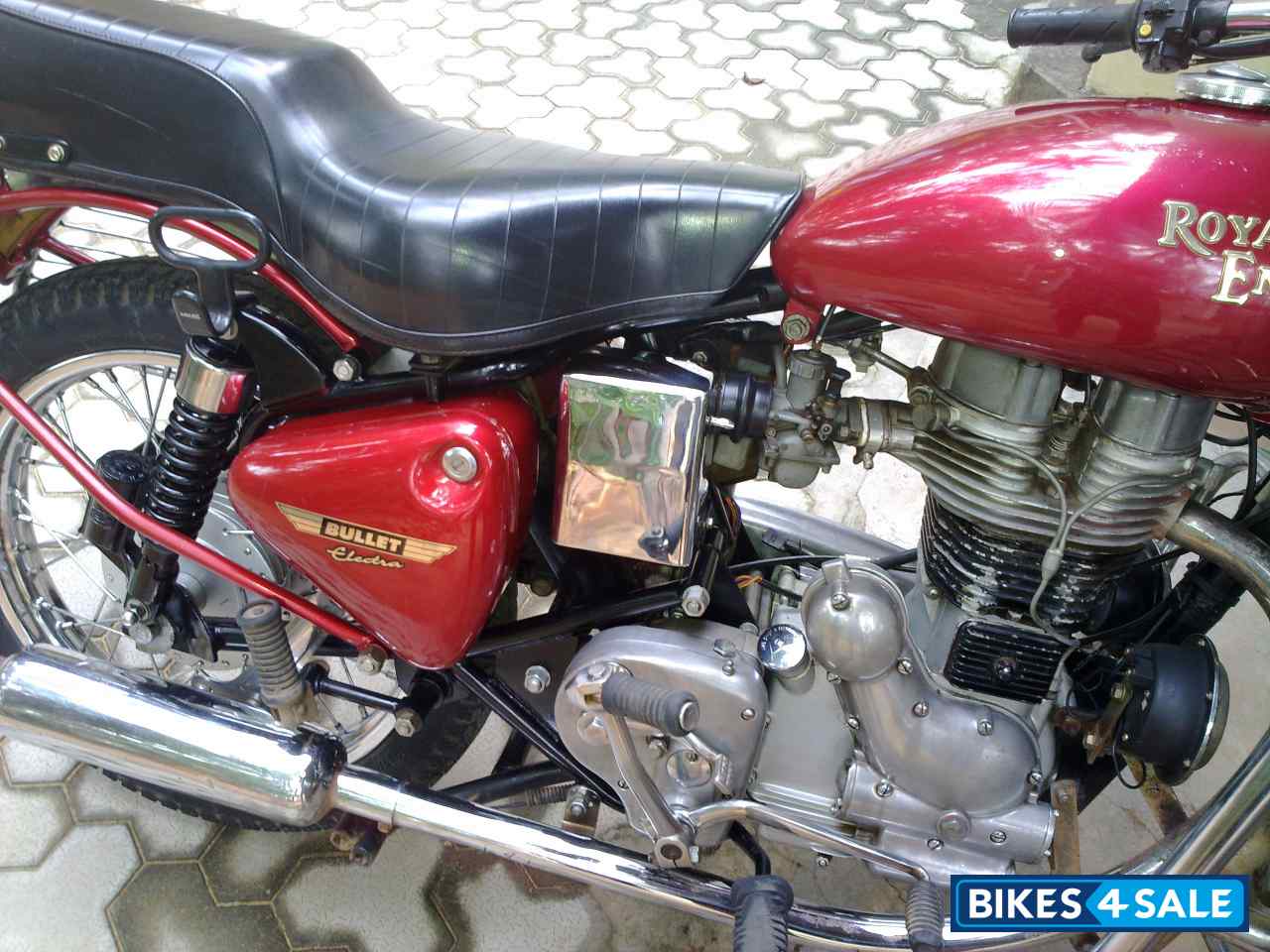 Red Royal Enfield Bullet Electra