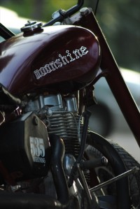 Maroon Red Modified Bike