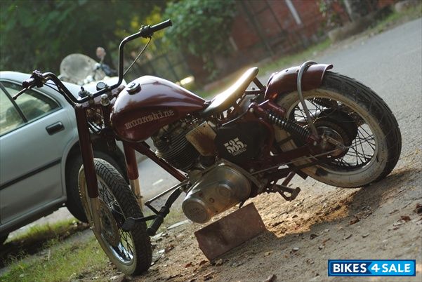 Maroon Red Modified Bike