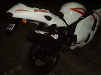 White Bajaj Pulsar