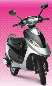 Black TVS Scooty Pep