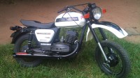 White And Black Ideal Jawa Yezdi RoadKing
