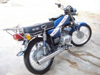 Blue Yamaha RX 100