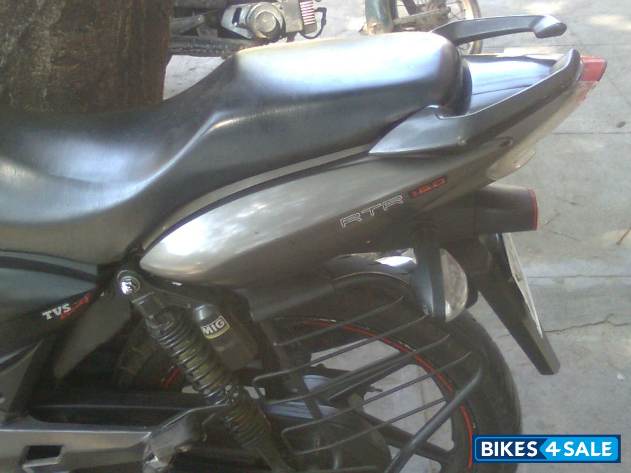 Grey TVS Apache RTR 160