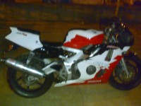 White/red/black Honda CBR