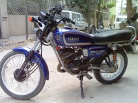 Blue Yamaha RX 100