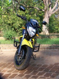 Yellow Black Yamaha FZ-S