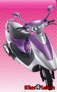 Blue Silver TVS Scooty Pep