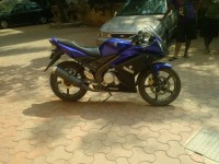 Blue Yamaha YZF R15