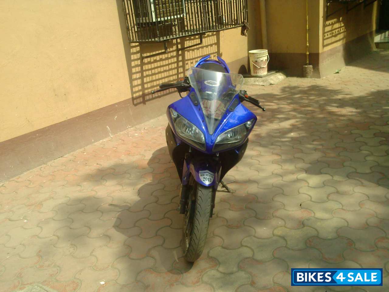 Blue Yamaha YZF R15