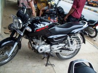 Black Blue Bajaj Pulsar 150 DTSi