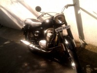 Black Vintage Bike  rajdoot