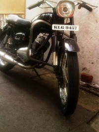 Black Vintage Bike  rajdoot