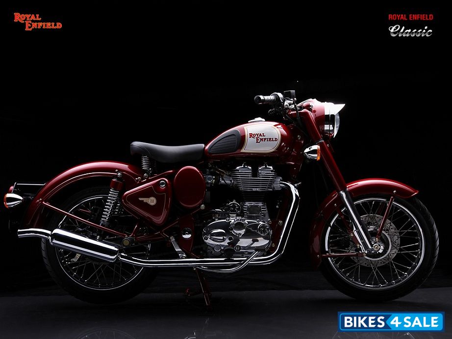 Burgundy Royal Enfield Classic 350