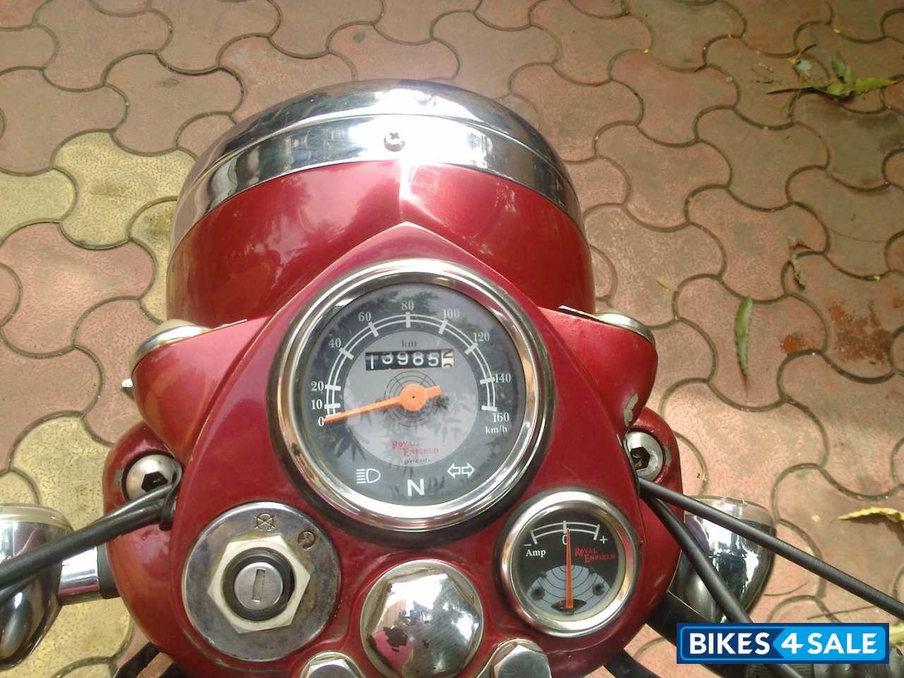 Red & Silver Royal Enfield Bullet Electra 5S Red & Silver Royal Enfield Bullet Electra 5S