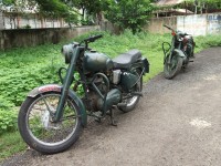 Military Green Royal Enfield Bullet Standard 350 Military, Army Used