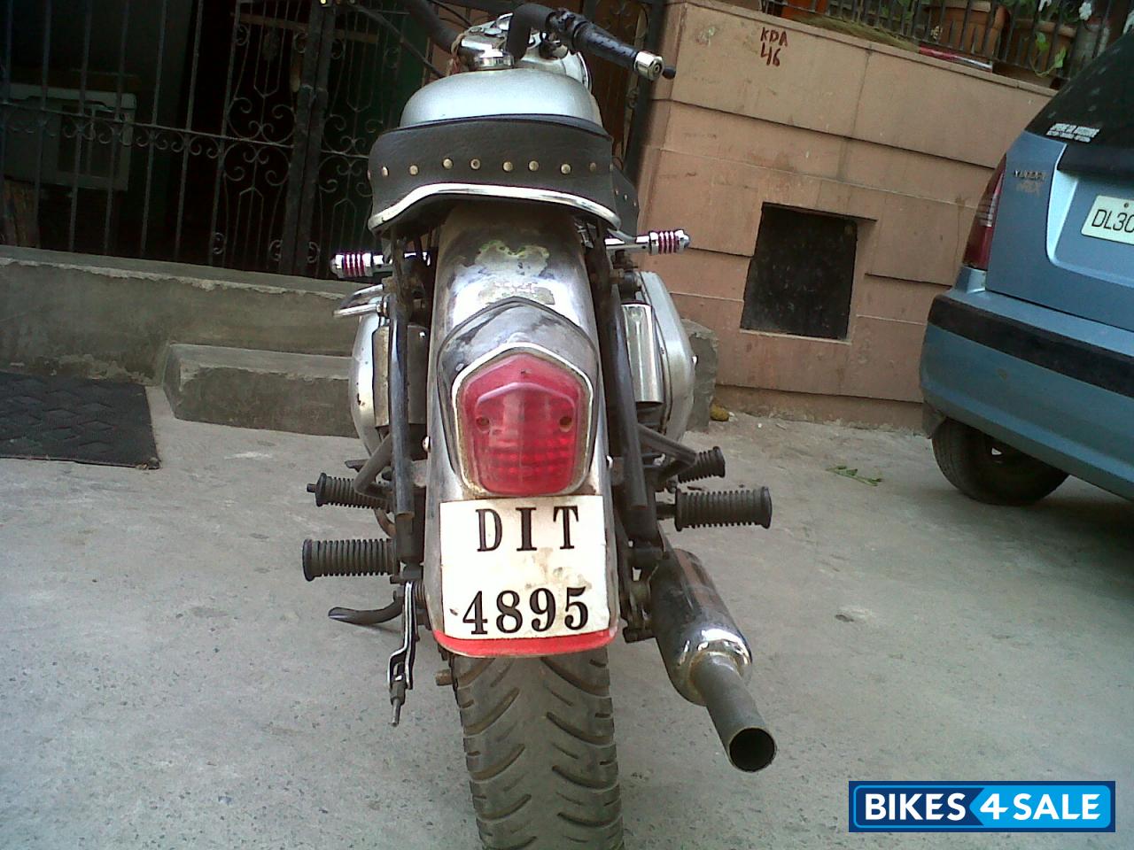 Silver Royal Enfield Bullet Standard 350