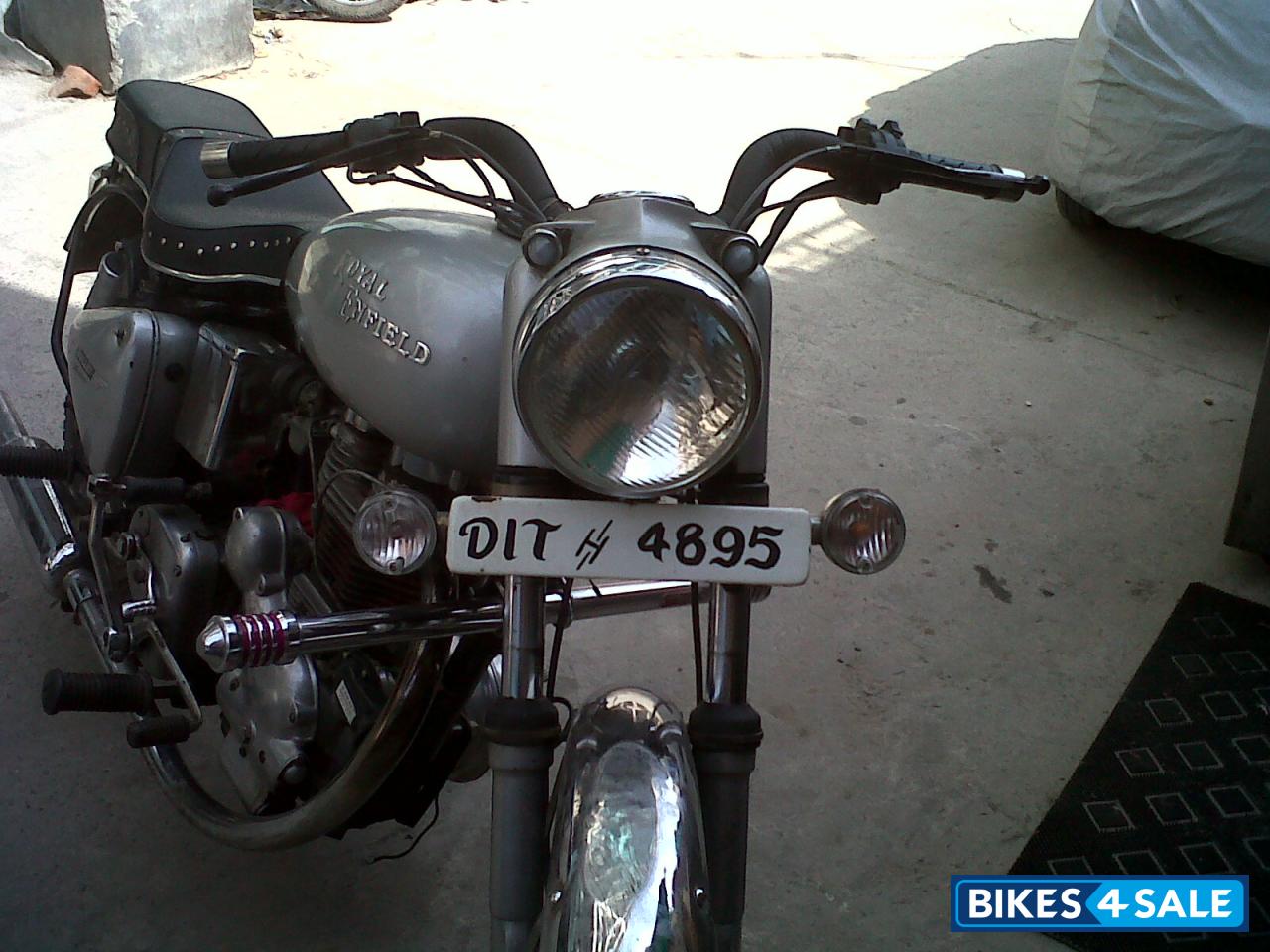Silver Royal Enfield Bullet Standard 350