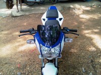 Blue With White Modified Bike