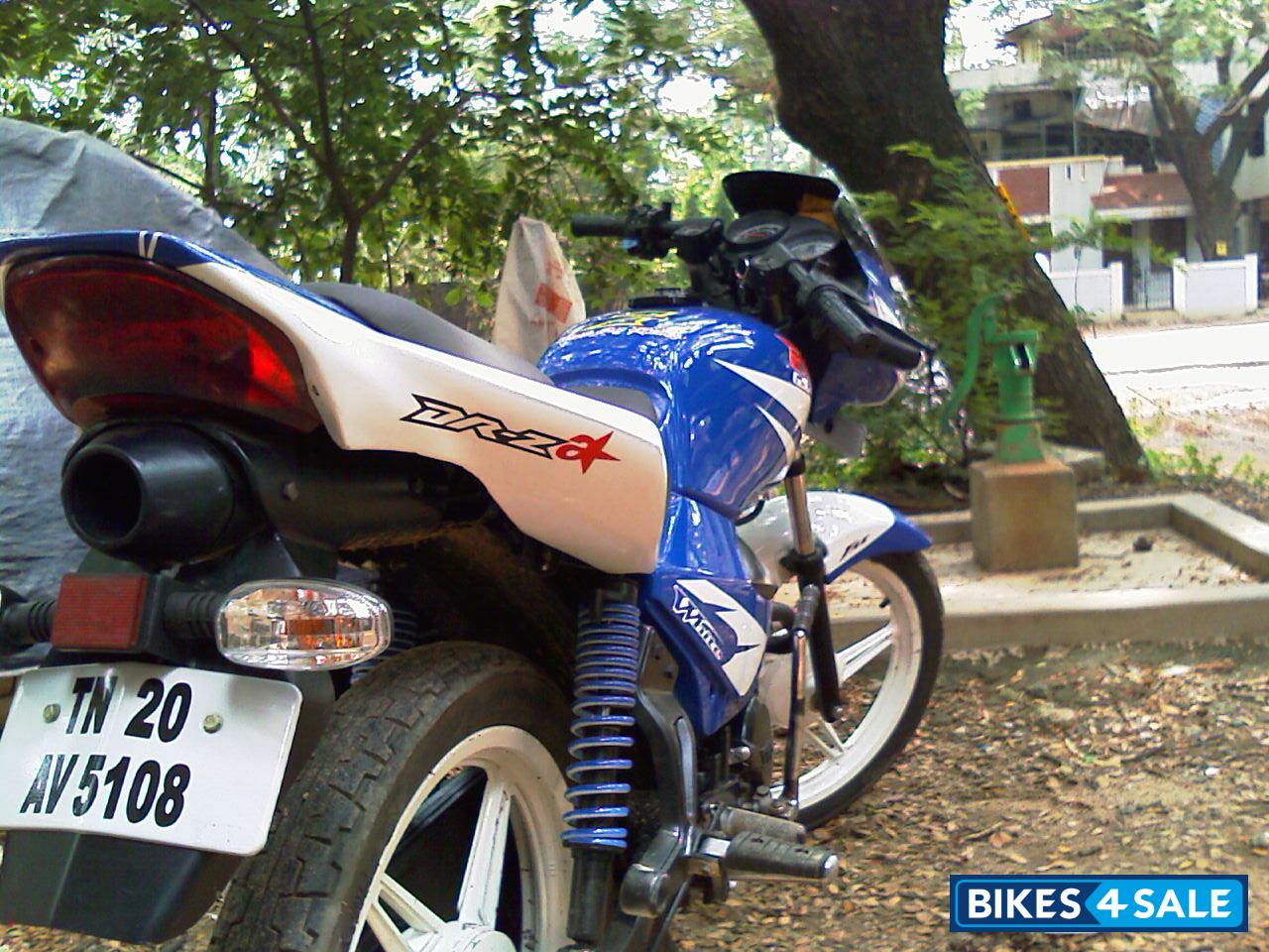 Blue With White Modified Bike