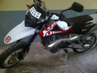White And Red Imported Husqvarna