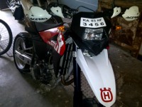 White And Red Imported Husqvarna