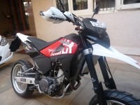 White And Red Imported Husqvarna