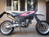 White And Red Imported Husqvarna