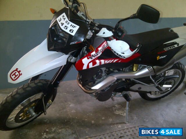 White And Red Imported Husqvarna