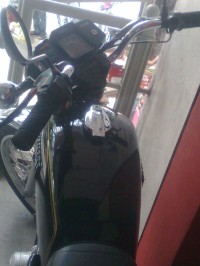 Black Yamaha RX 100
