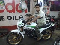 White Imported Kawasaki AR 125 LC
