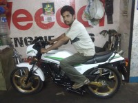 White Imported Kawasaki AR 125 LC