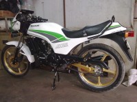White Imported Kawasaki AR 125 LC