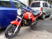 Red Yamaha RXZ
