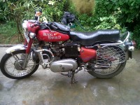 Red Royal Enfield Bullet Diesel Taurus