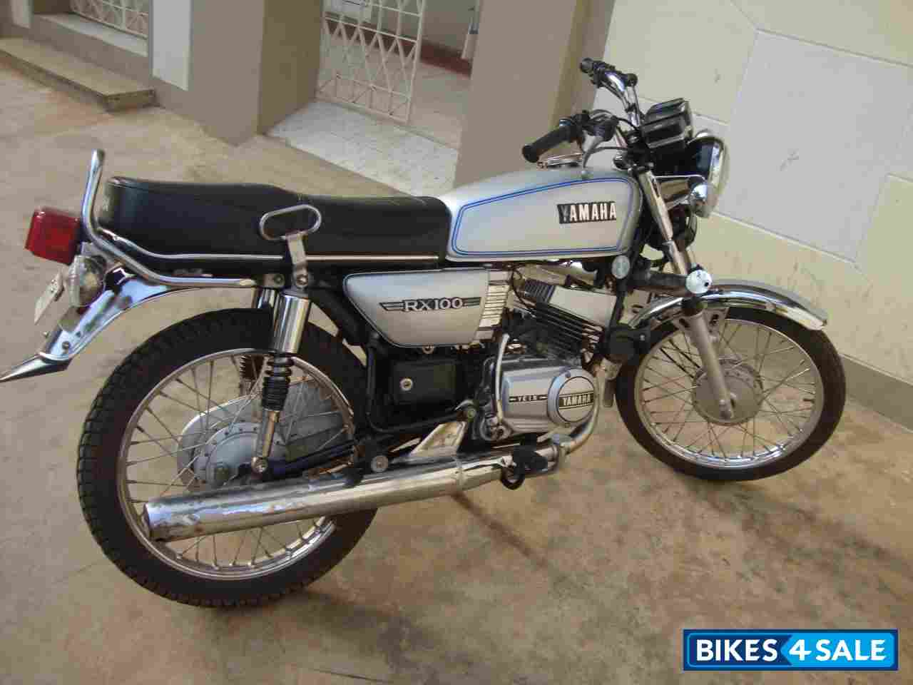 Silver Yamaha RX 100