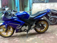 Blue Yamaha YZF R15
