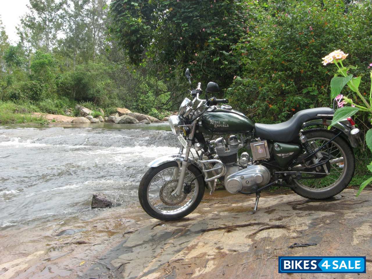 Green Royal Enfield Bullet Electra