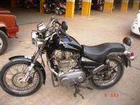 Black Royal Enfield Thunderbird