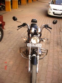 Black Royal Enfield Thunderbird