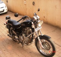 Black Royal Enfield Thunderbird