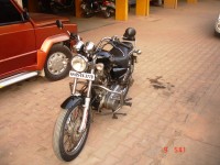 Black Royal Enfield Thunderbird