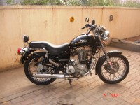 Black Royal Enfield Thunderbird
