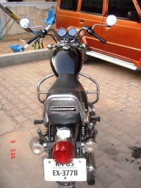 Black Royal Enfield Thunderbird