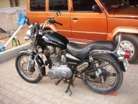 Black Royal Enfield Thunderbird