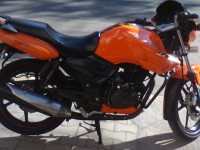 Orange TVS Apache RTR FI 160