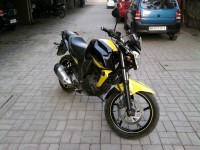Black And Yellow Yamaha FZ-S