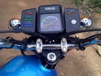 Metallic Blue Yamaha RX 100